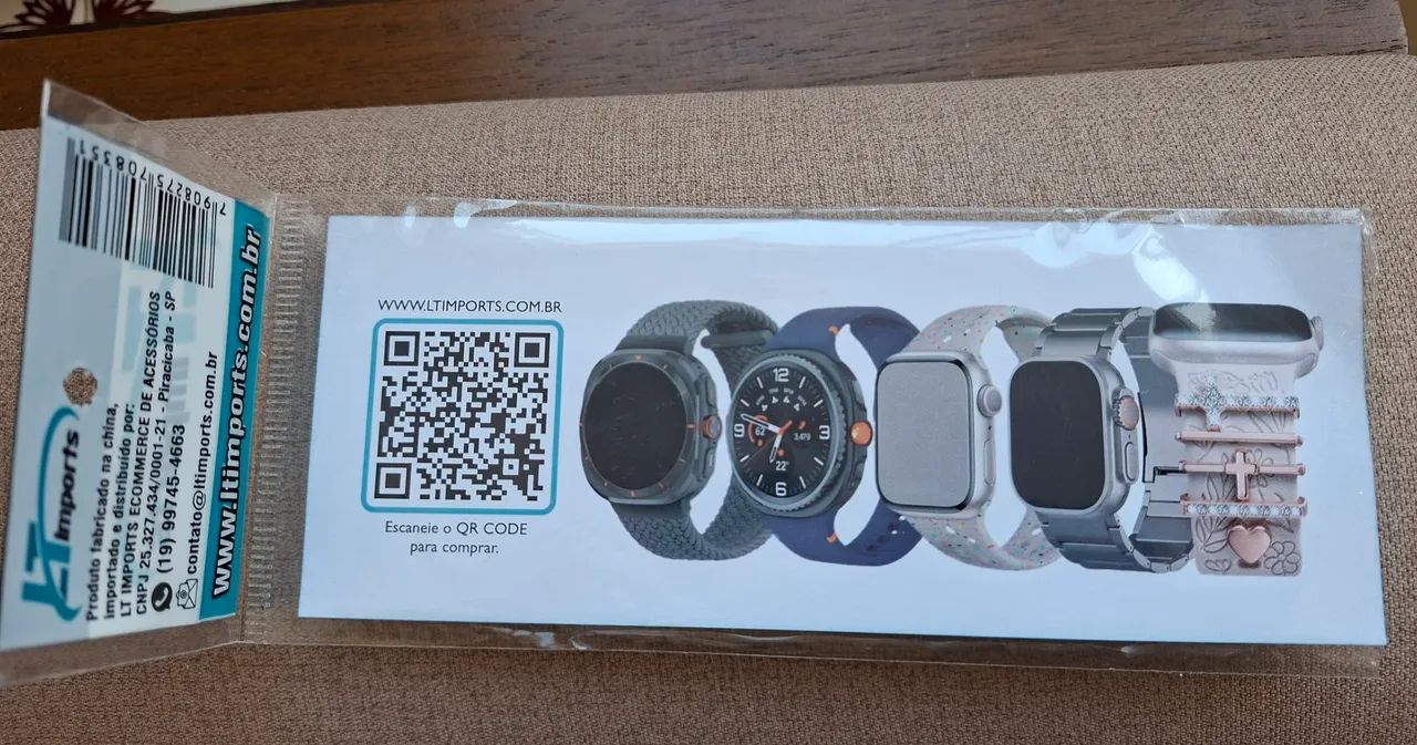 Pulseira de silicone na cor grafite para Relogio Wacht 8 - Foto 3