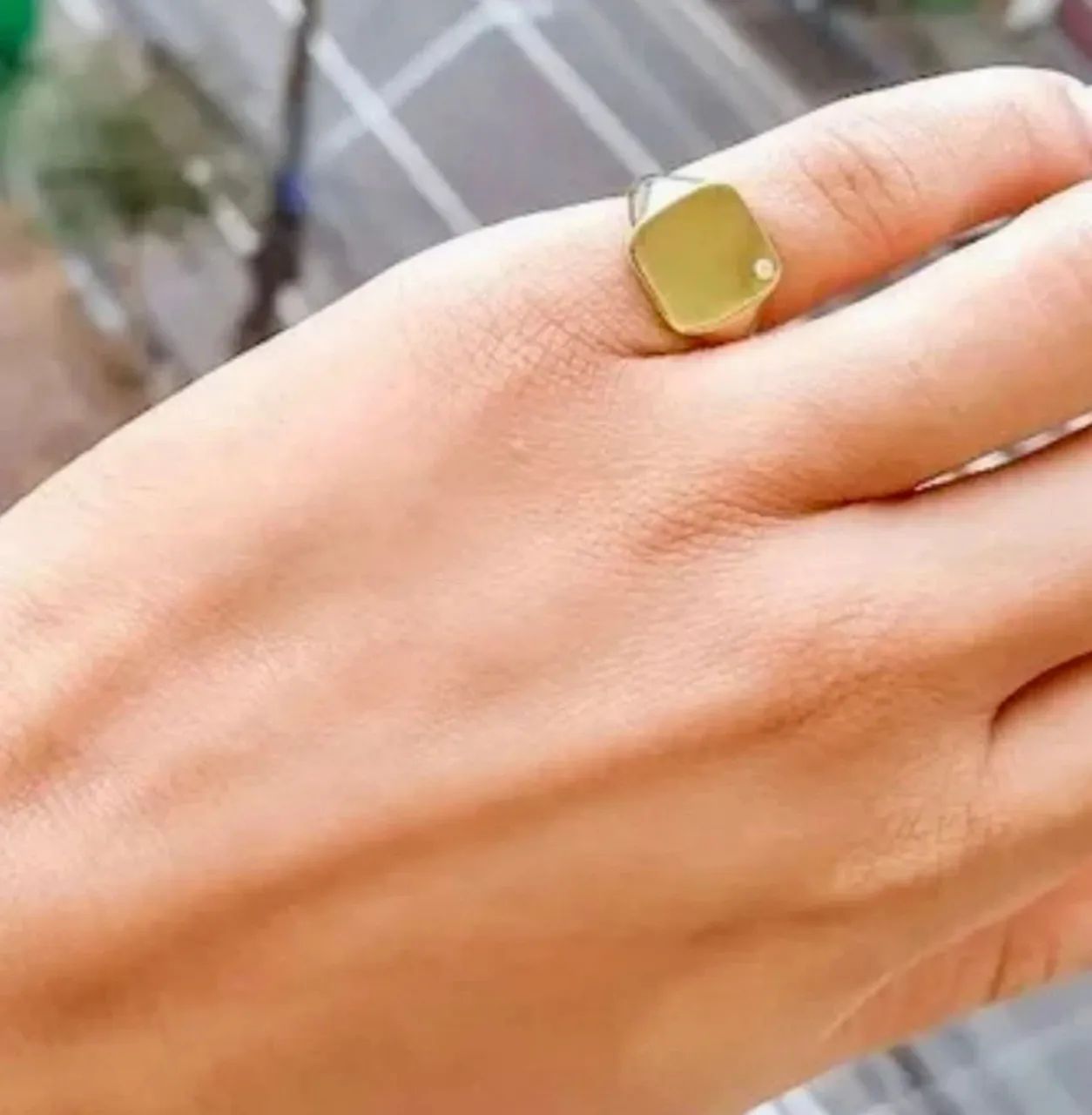 Anel dedinho em ouro com zircônia  - Foto 2