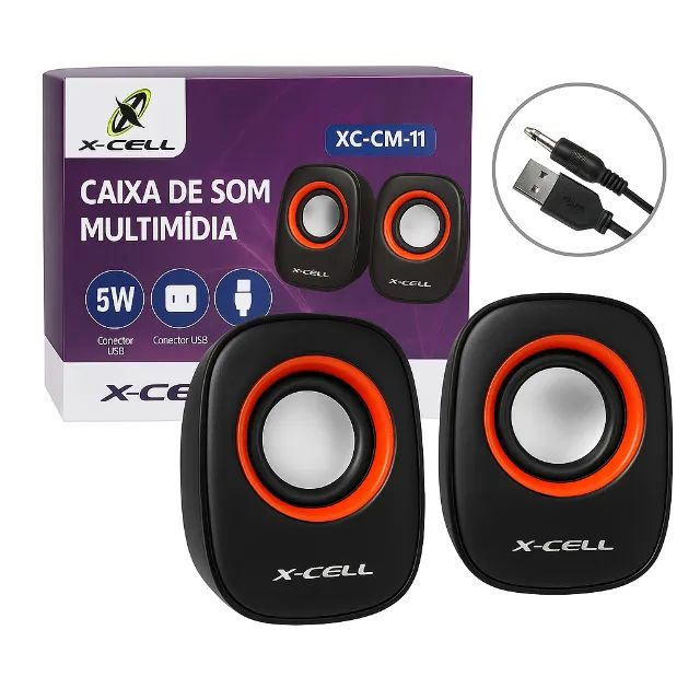 Caixa de Som Multimídia X-Cell 5W - Foto 2