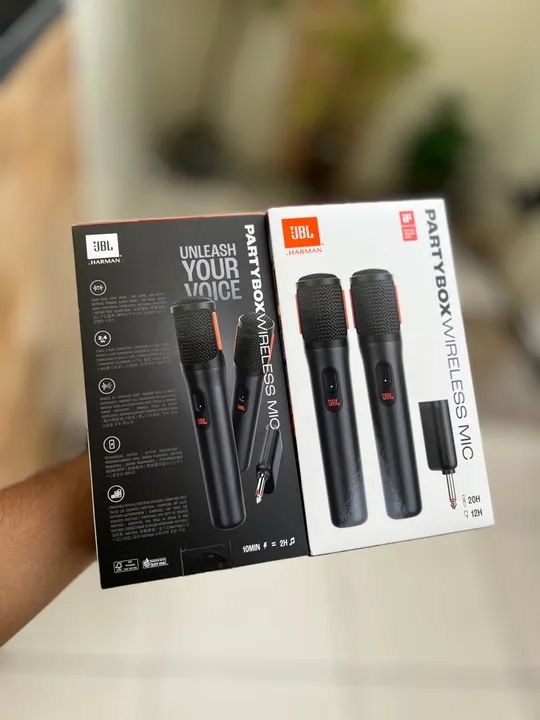 Microfone Sem Fio JBL Partybox - Novo