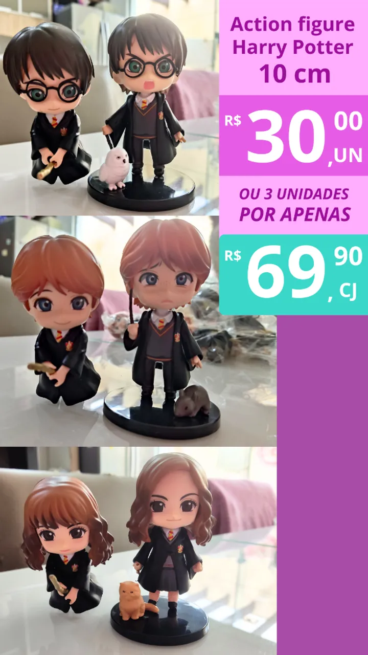Action Figure Harry Potter 10 cm 6,5cm