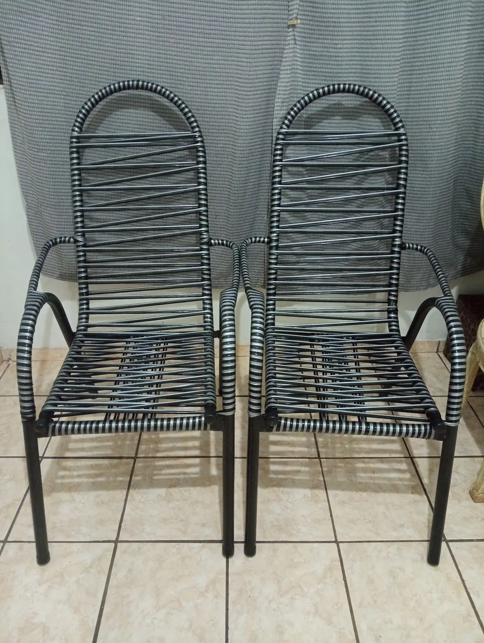 Conjunto de Cadeiras de Metal para Varanda