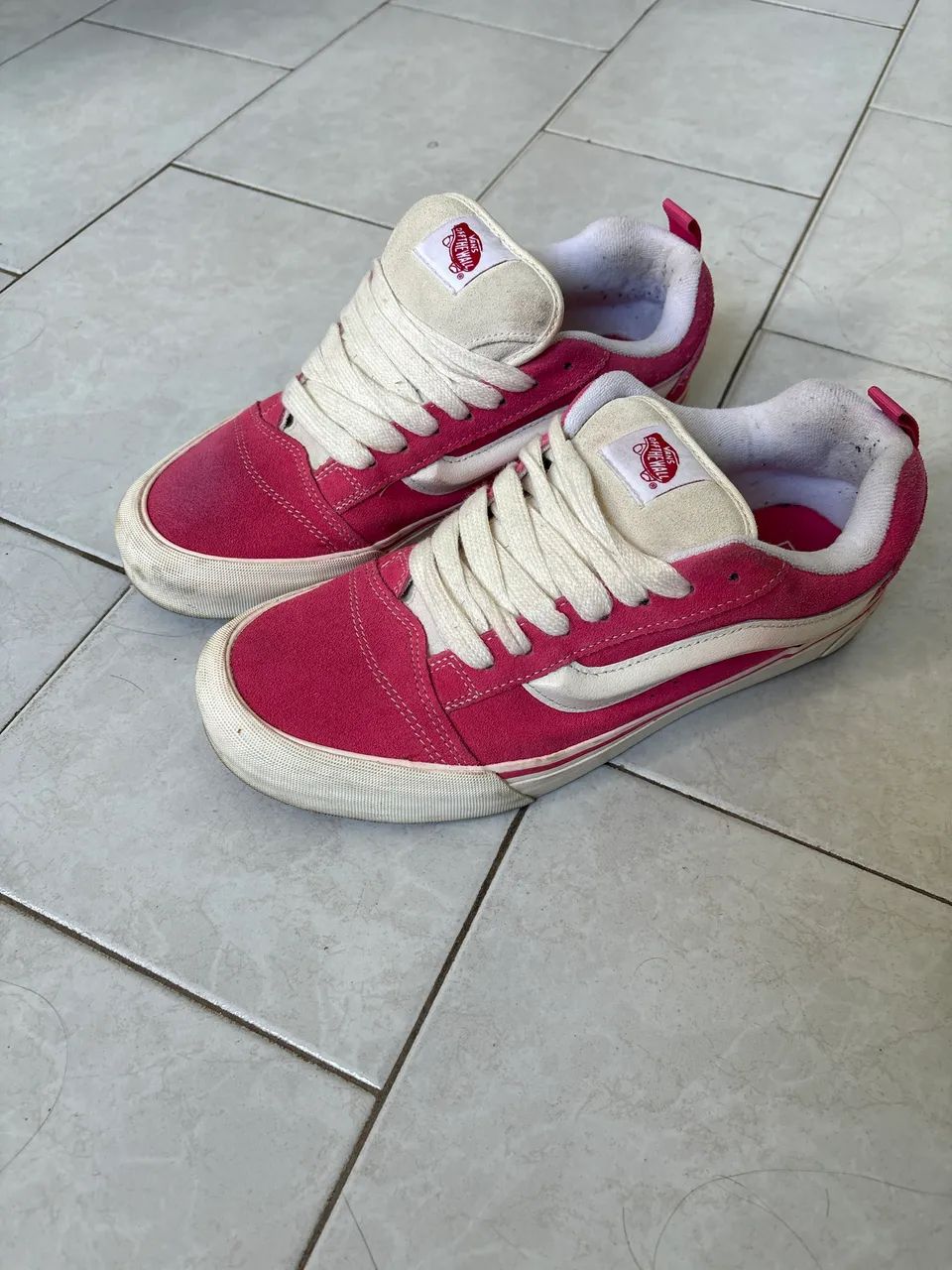 Vans Knu Skool Rosa Tamanho 42