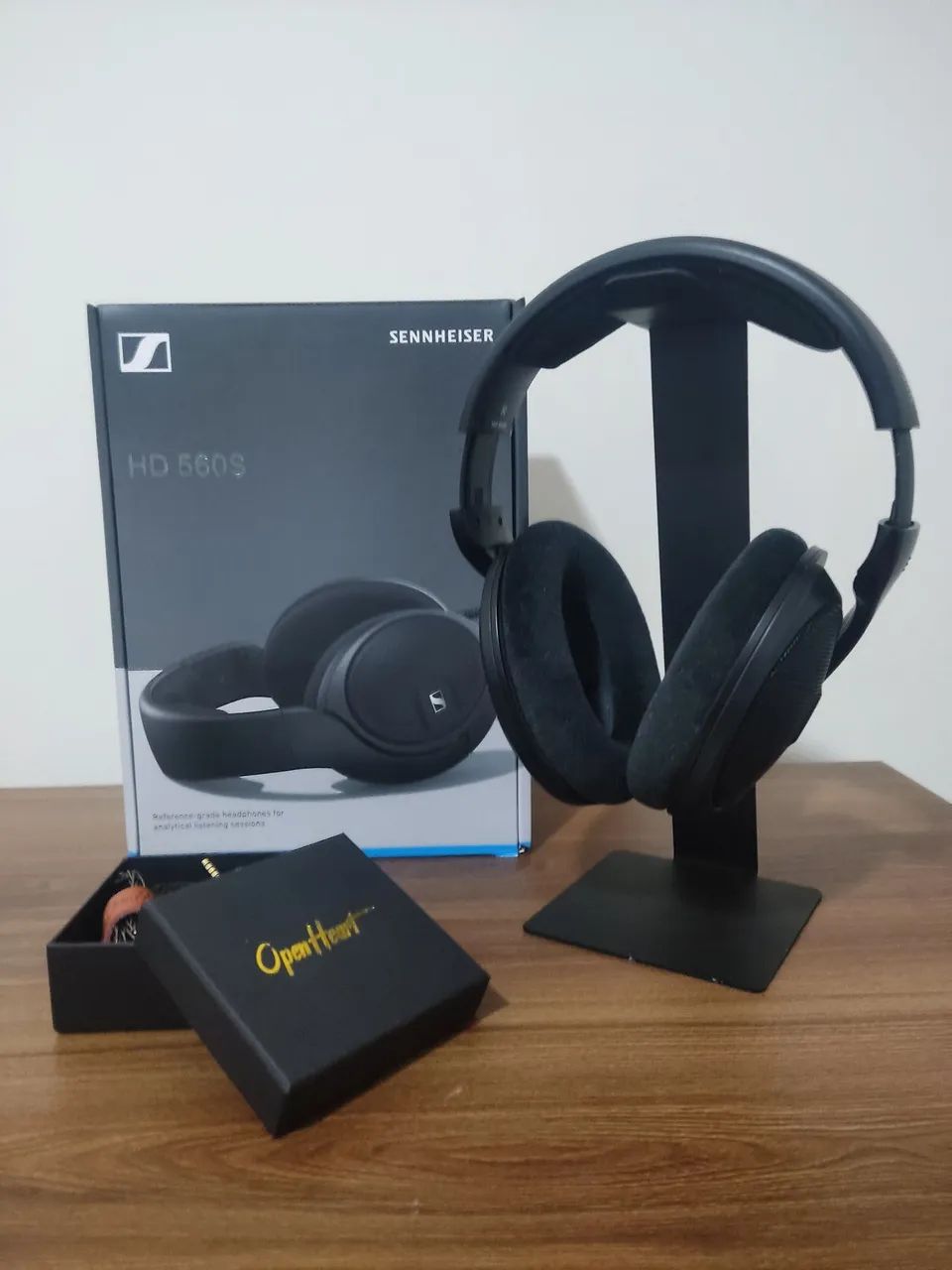 Fone de ouvido Sennheiser HD 560S - Estado Impecável com Case e Cabo 4.4mm OpenHeart 