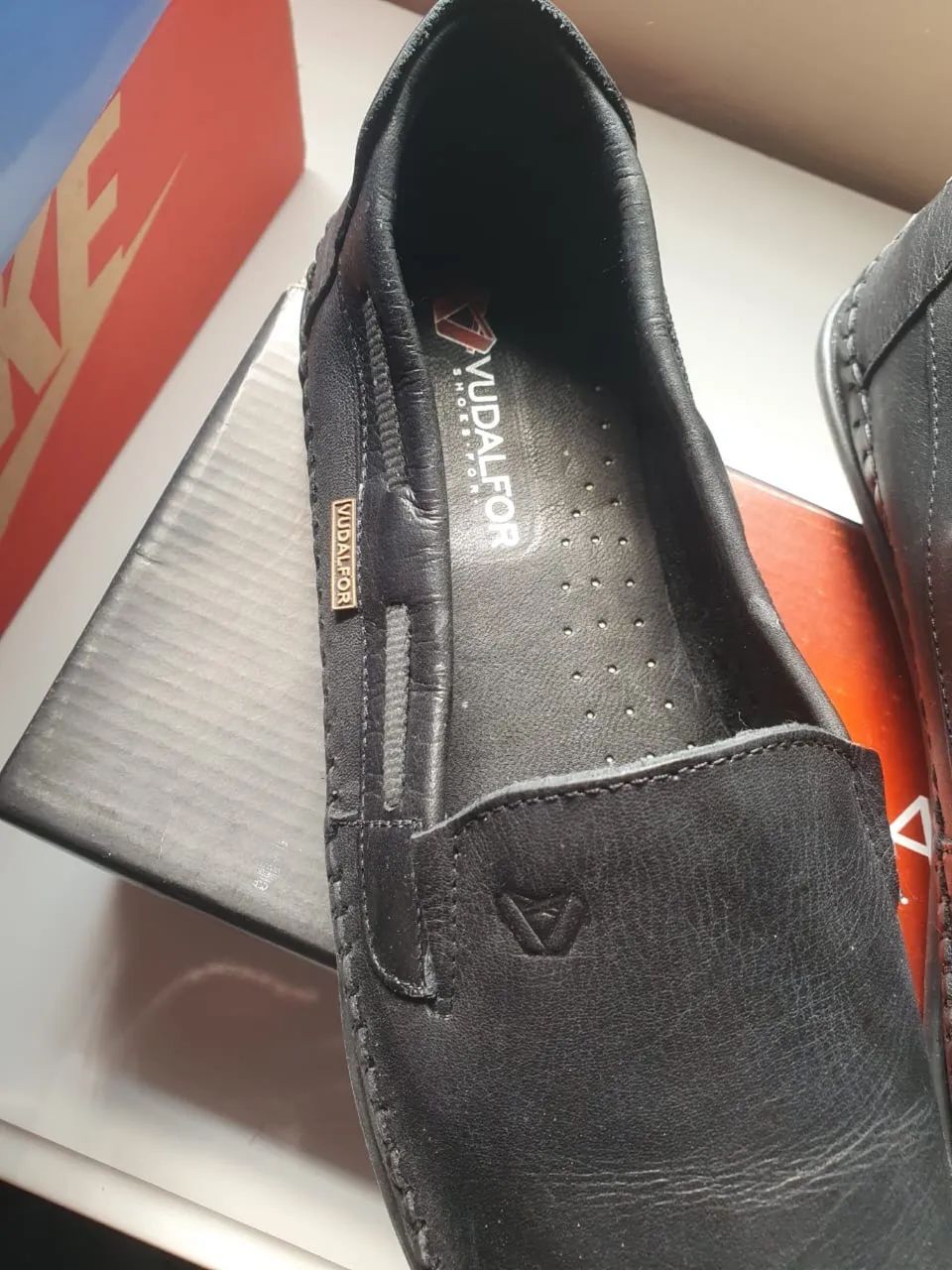 Sapato mocassim masculino couro legítimo  - Foto 4