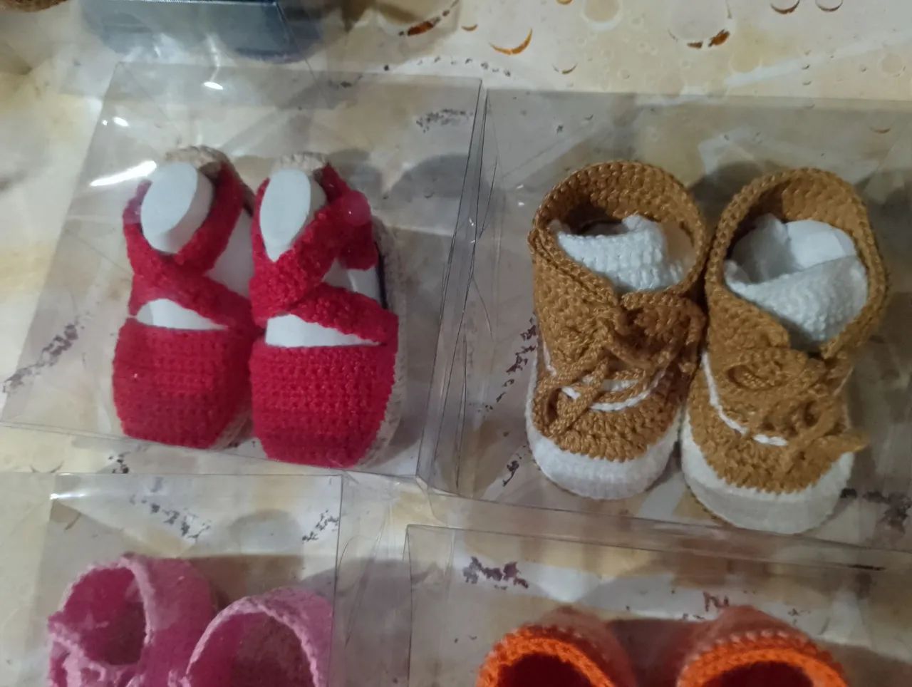 Sapatinhos de Bebê - Unissex - Crochê - Foto 6