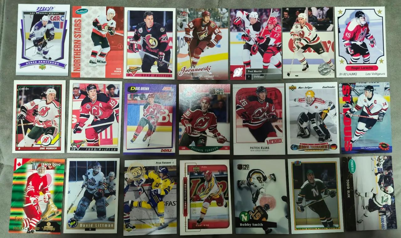 Cartas NHL upper deck score fleer ultra NHL Pro Set