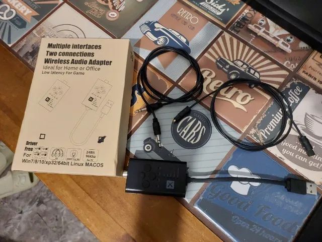 Adaptador transmissor de áudio Bluetooth 5.2 APTX - Foto 2