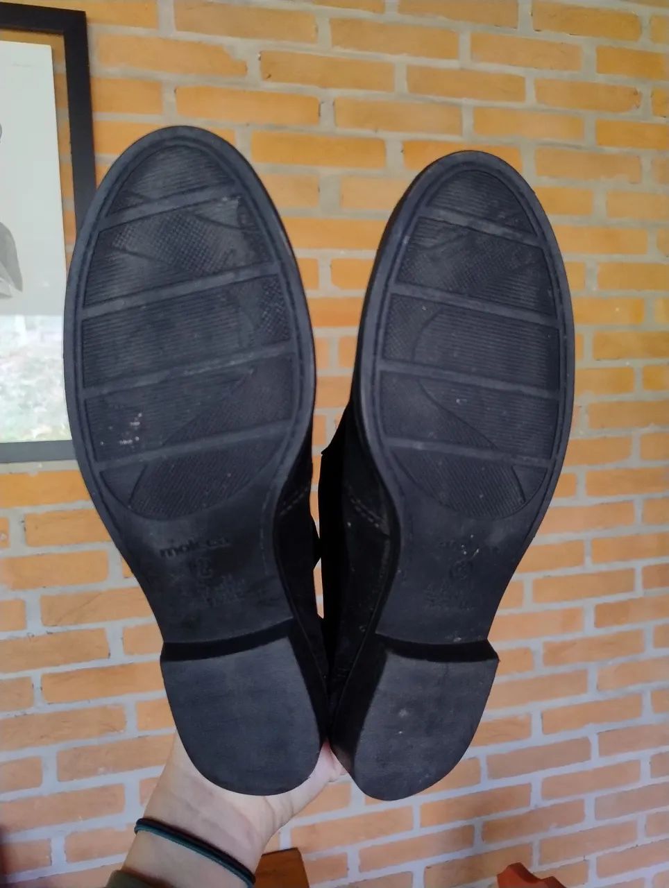 bota preta cano curto moleca - Foto 3
