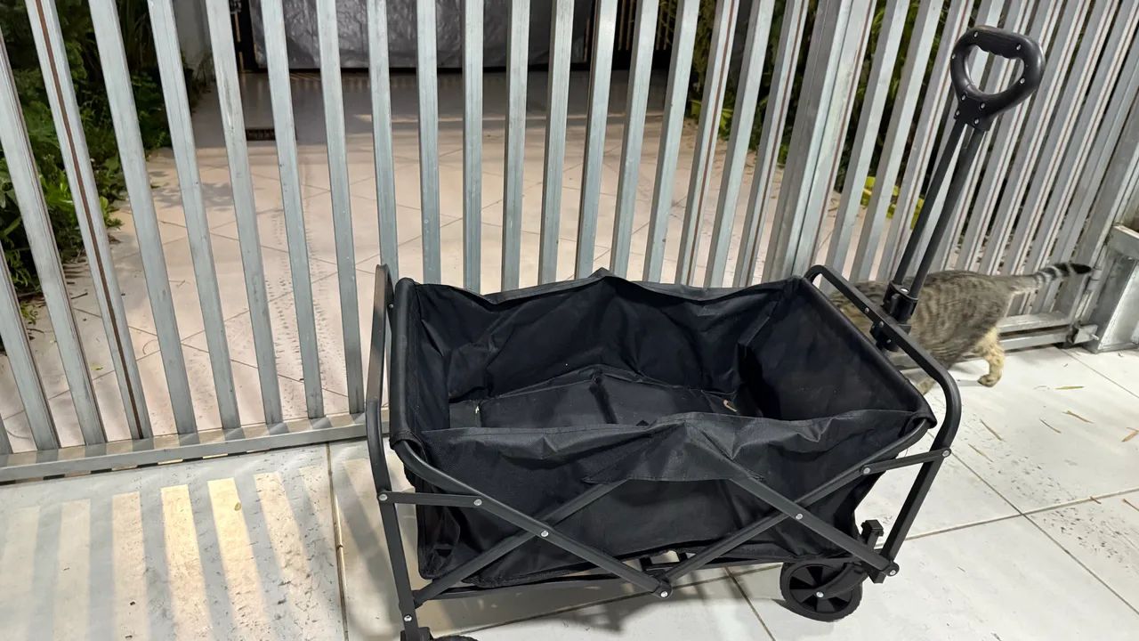 Carrinho Multiuso Para Carga  Dobrável IMPORTADO Compras - Foto 4