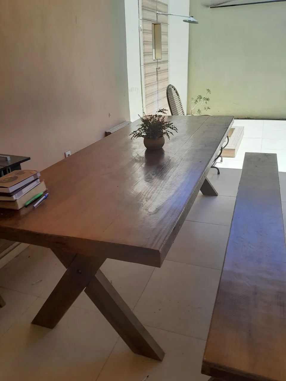 Rustic table with benches64297636878851122