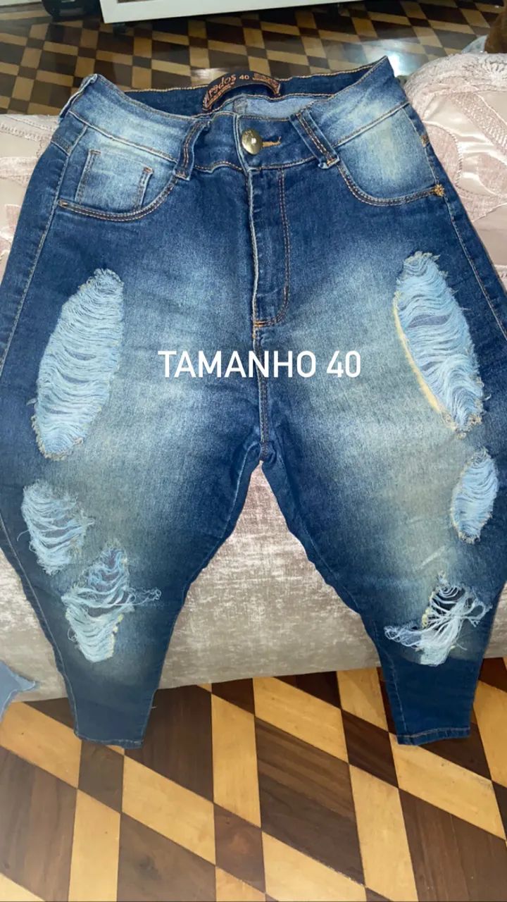 CALÇA JEANS FEMININA TAMANHO 40