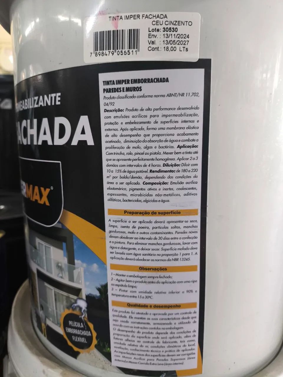 Tinta Emborrachada Fachada  18L R$299,00 Pix  - Foto 2