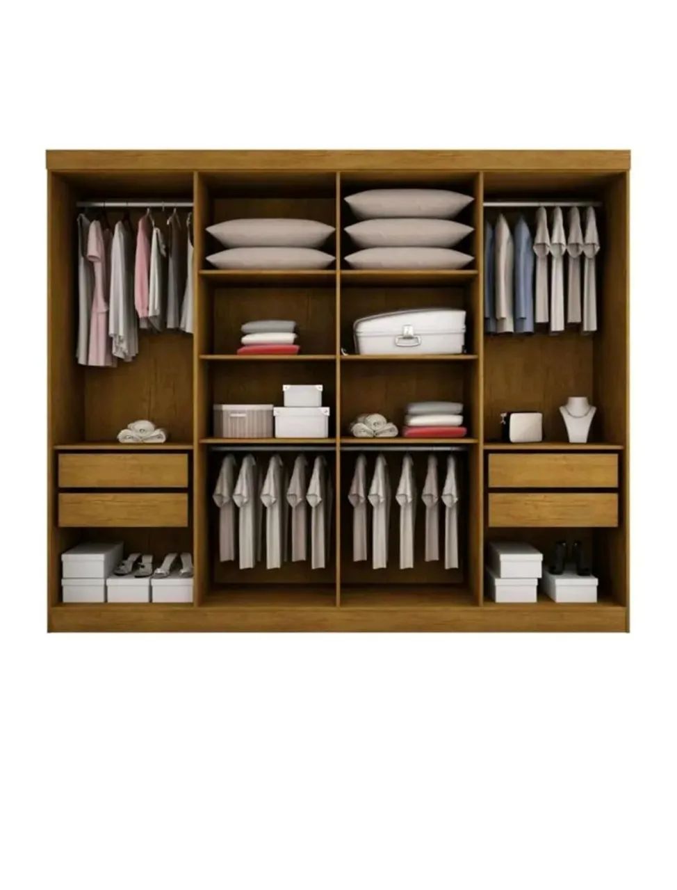 Guarda-Roupa 8 Portas 220cm Branco - Foto 2