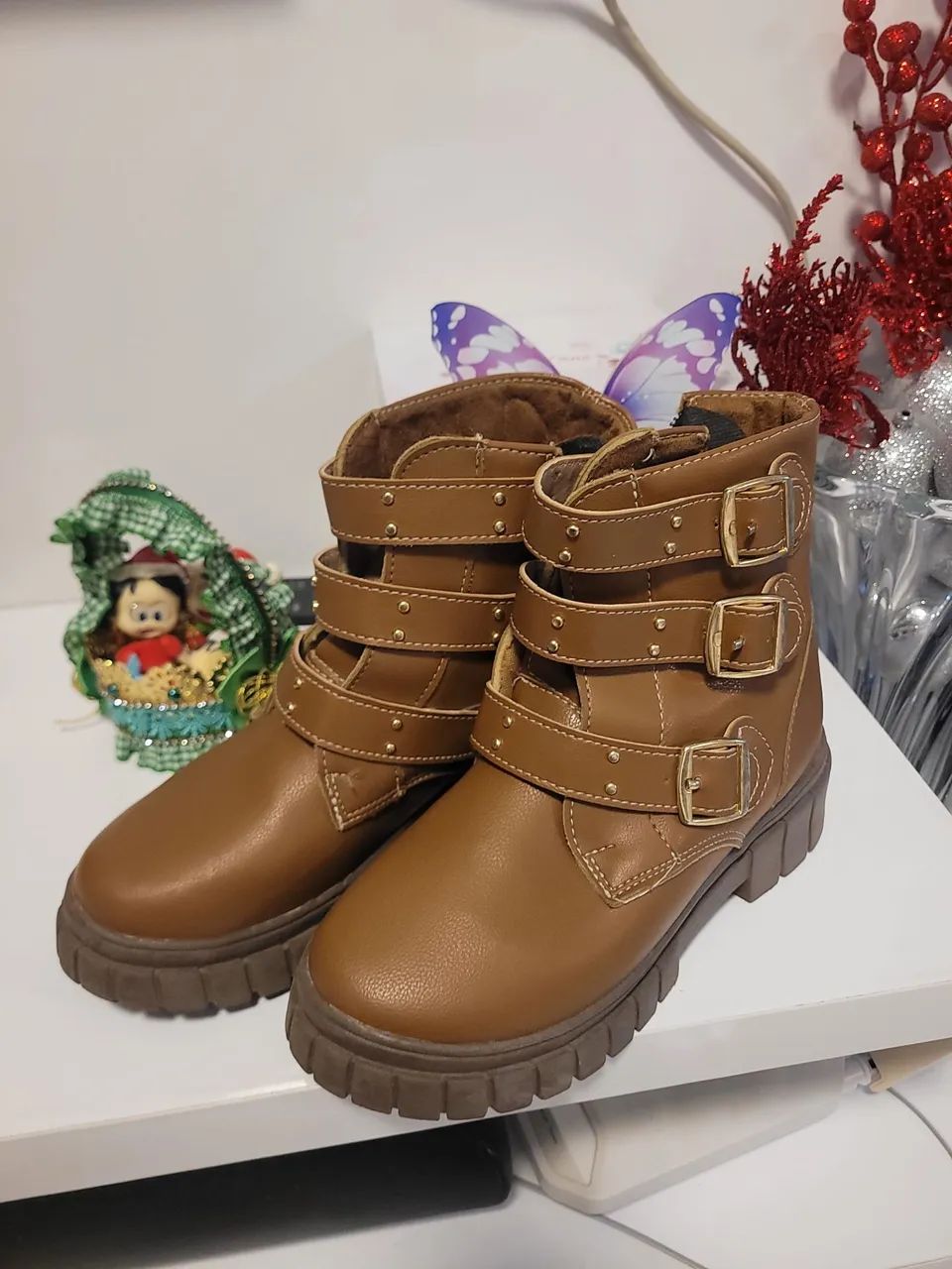 Bota Coturno Infantil Molekinha Com Fivela Menina