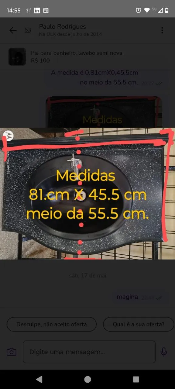 Pia para banheiro/lavabo semi nova