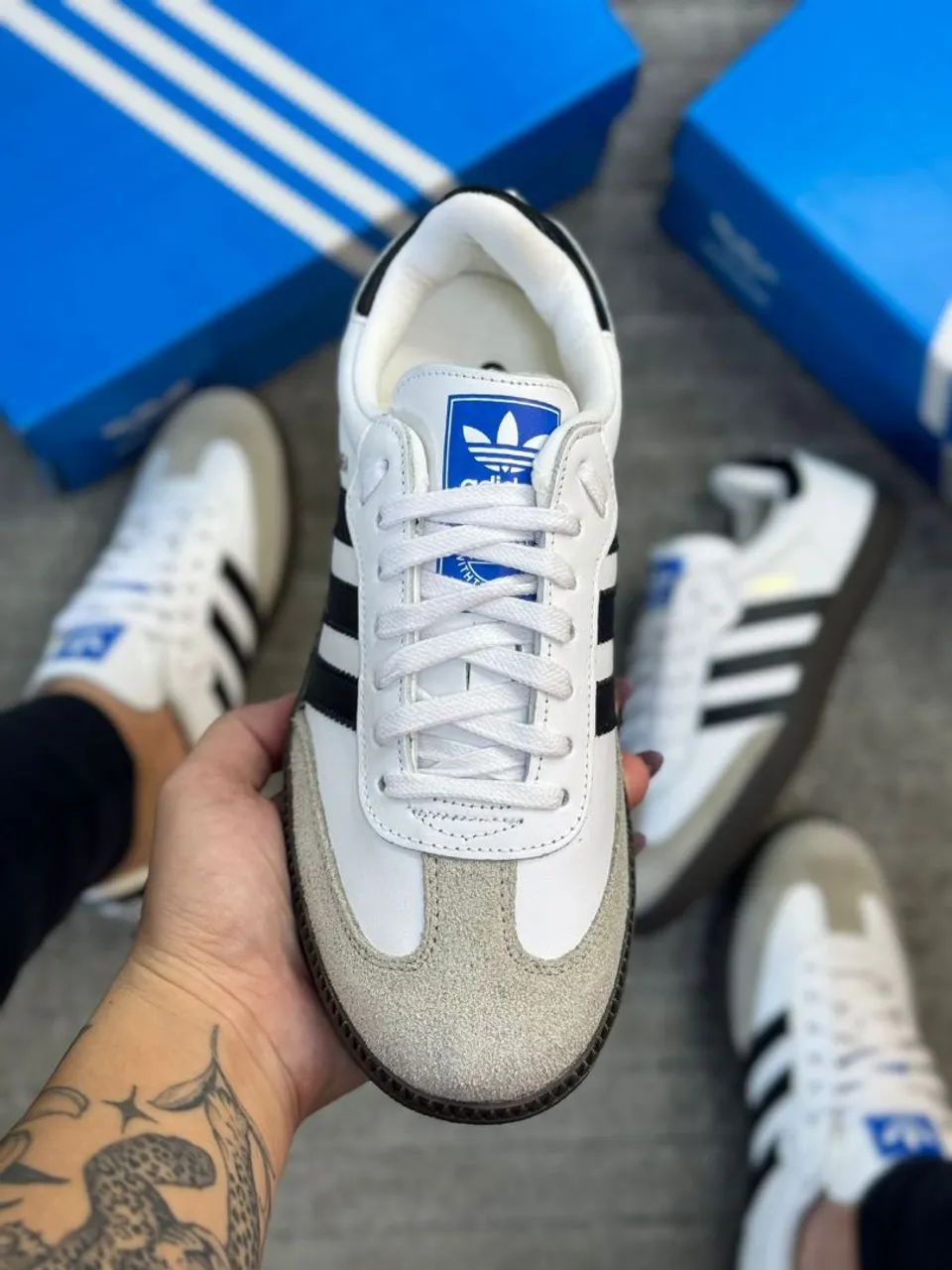 Tênis Adidas Samba - Branco e Preto