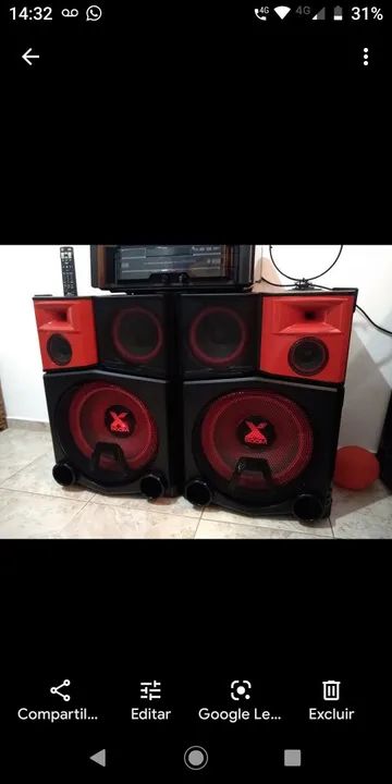 Som LG XBOOM  CM 9950 profissional com Bluetooth e CD Player - Foto 5