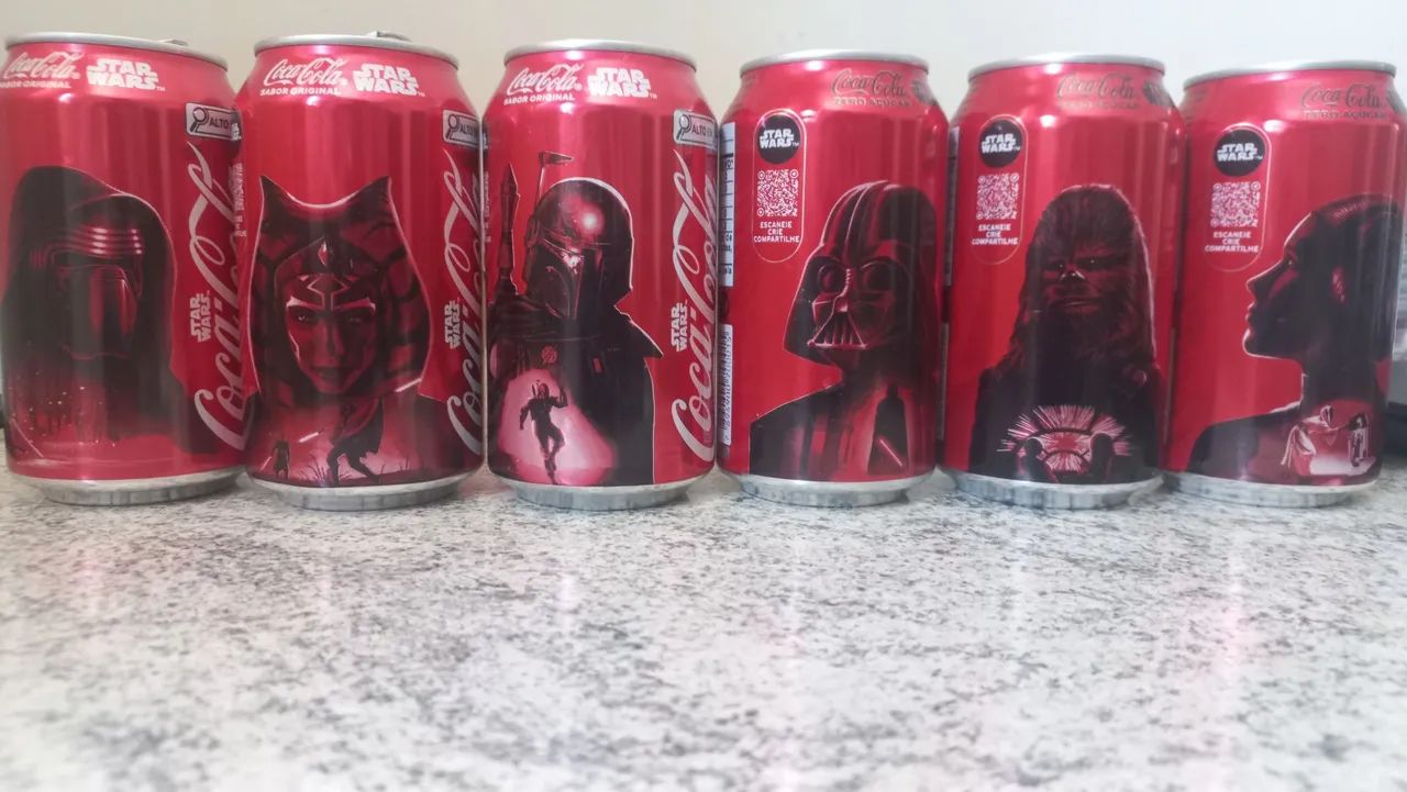 Kit 6 latas Star Wars Coca-cola