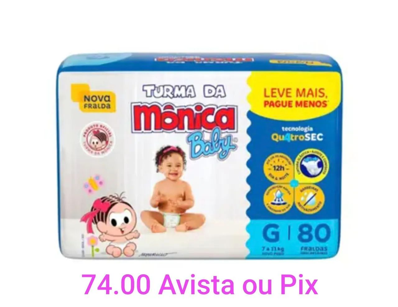 Fraldas Turma Da Mônica Fita - Foto 2
