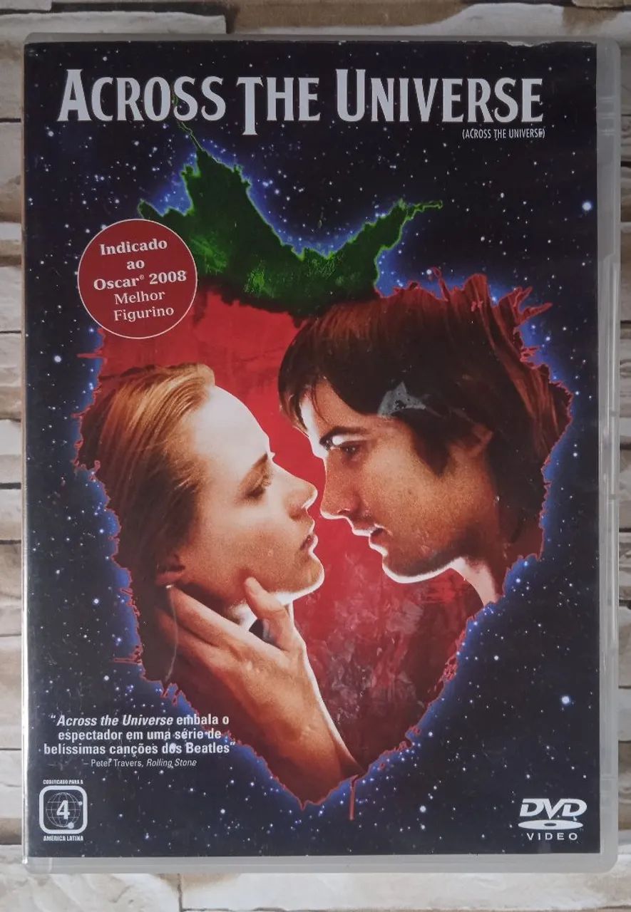 DVD Across The Universe - com Evan Rachel Wood.
