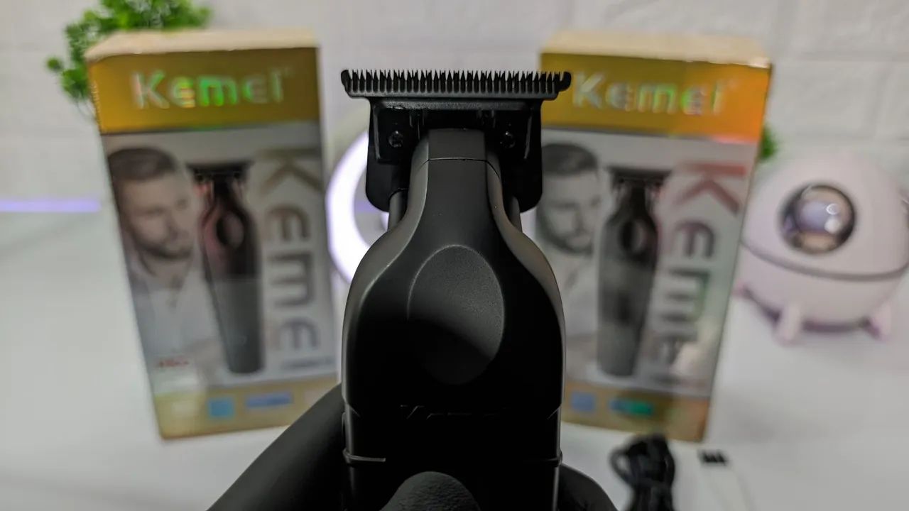 Máquina de Cortar Cabelo Kemei Profissional - Foto 5