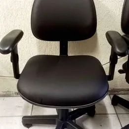 Cadeiras Escritório giratórias NR17 em perfeito estado e funcionamento - Foto 3