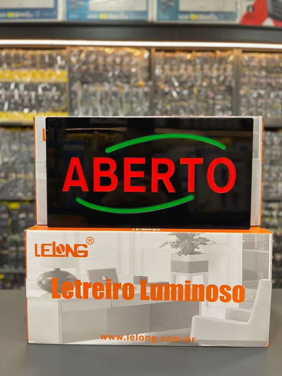 Painel luminoso escrito ABERTO ? - Foto 3