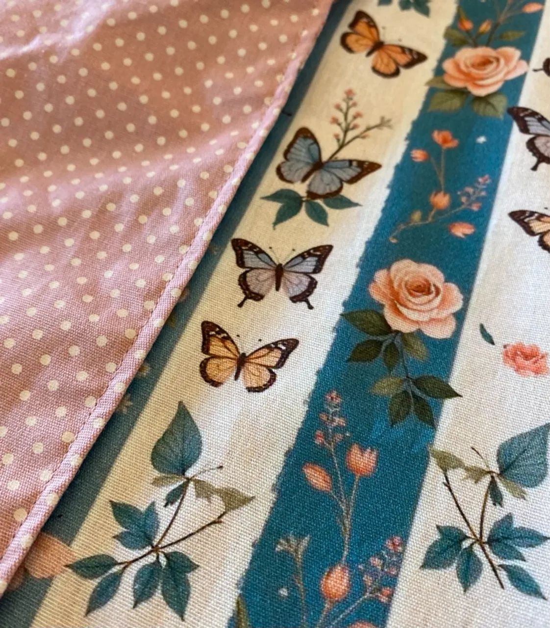 Jogo Americano Floral Borboletas - Foto 2