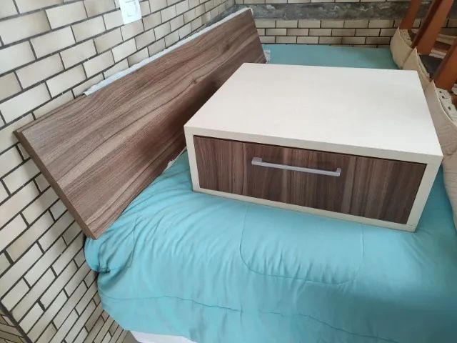 Painéis com criado mudo suspenso Todeschini - Foto 4