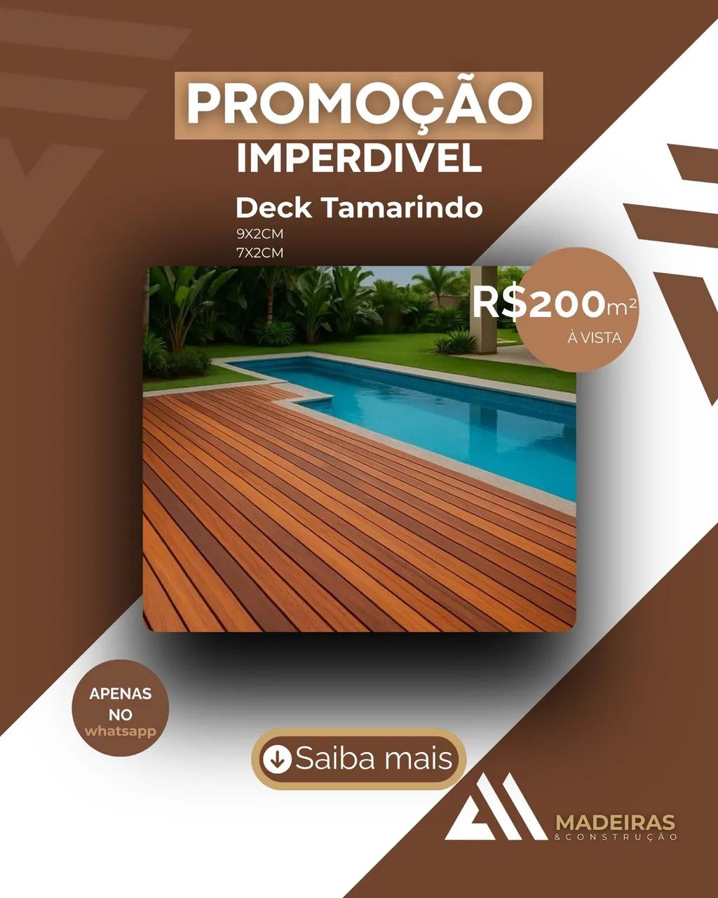 Deck Tamarindo Promoção m2