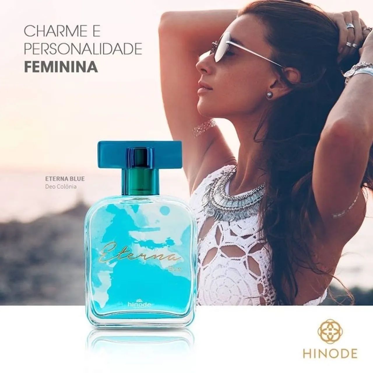 Eterna Blue Hinode - Perfume Feminino Floral Cítrico - Foto 2