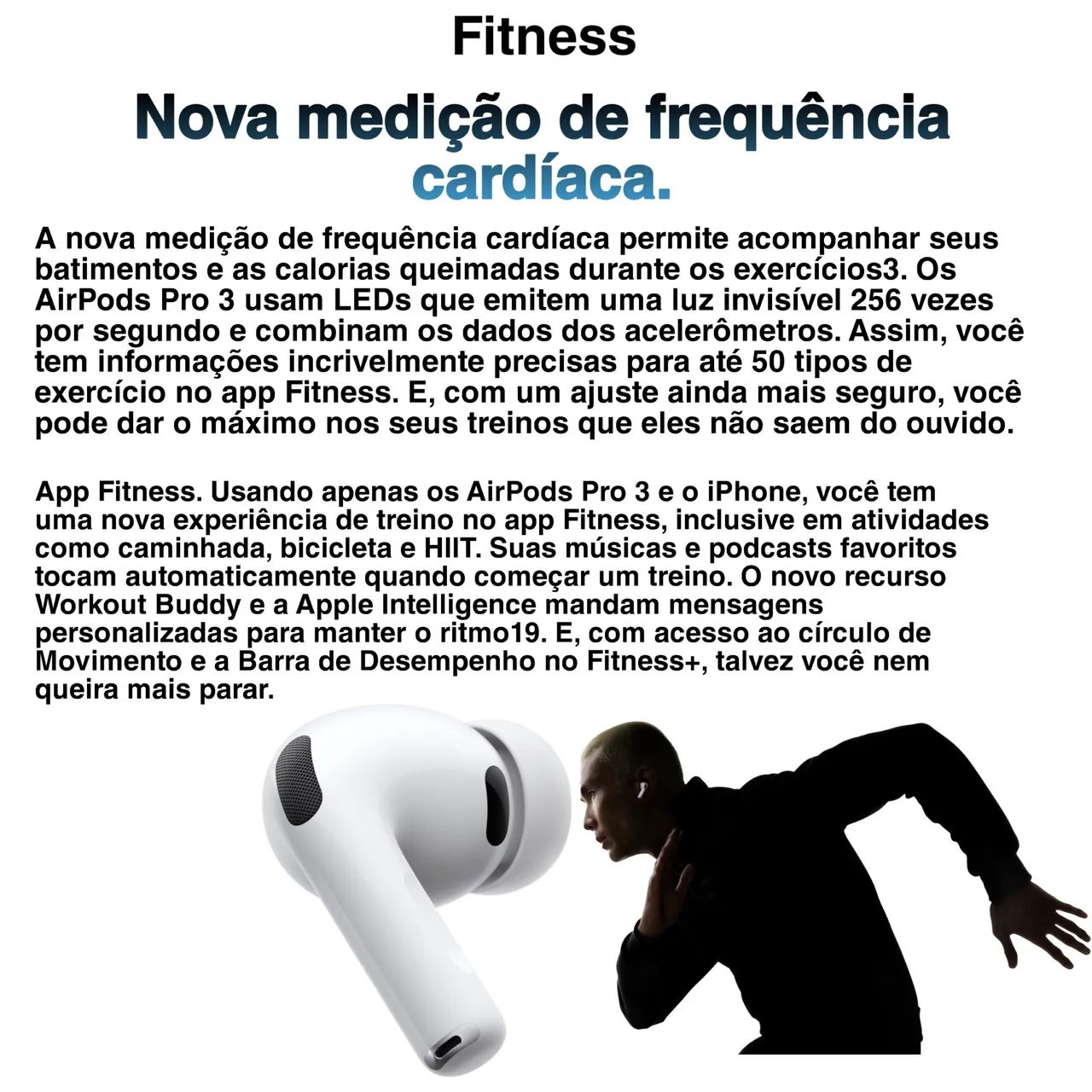 Fone Apple AirPods Pro 3 Lançamento Apple - Lacrado/Original.  - Foto 2