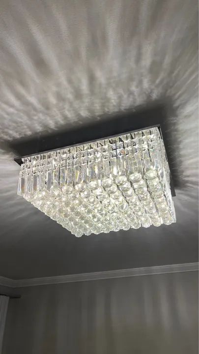 Jogo de Lustres de Cristal - teto e pendente - Foto 3