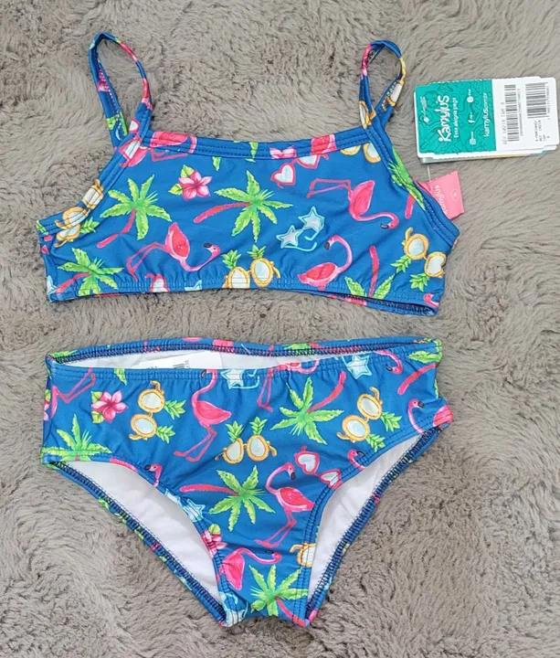 Biquíni Infantil Flamingo Novo Tamanho 8