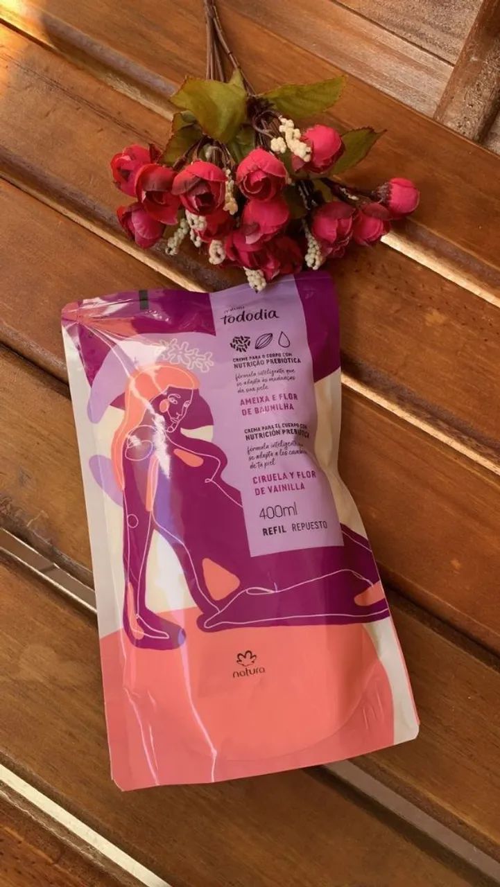 REFIL HIDRATANTE 400ML * AMEIXA E FLOR DE BAUNILHA - Foto 3