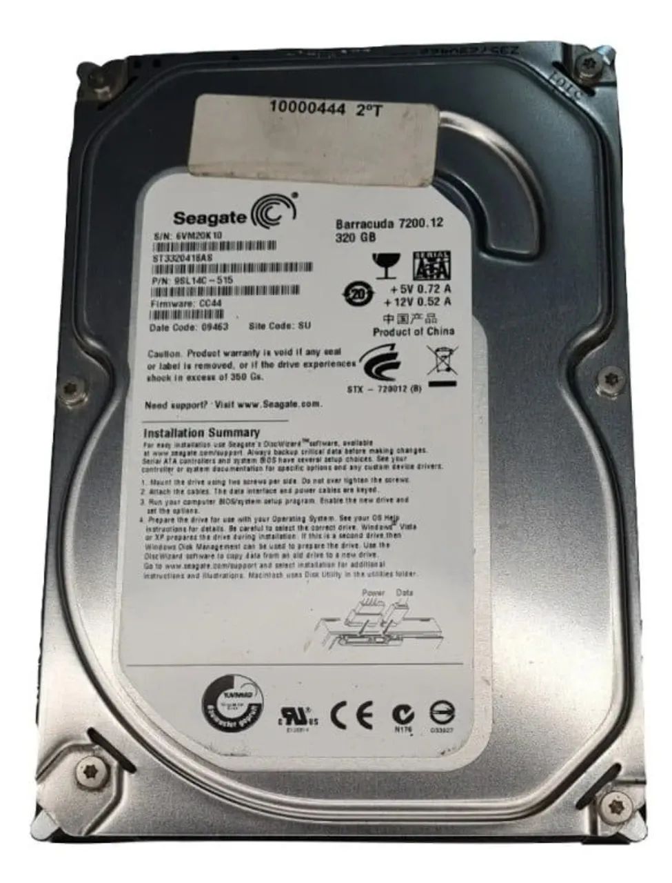 Hd Desktop 320gb Seagate Barracuda St3320418as