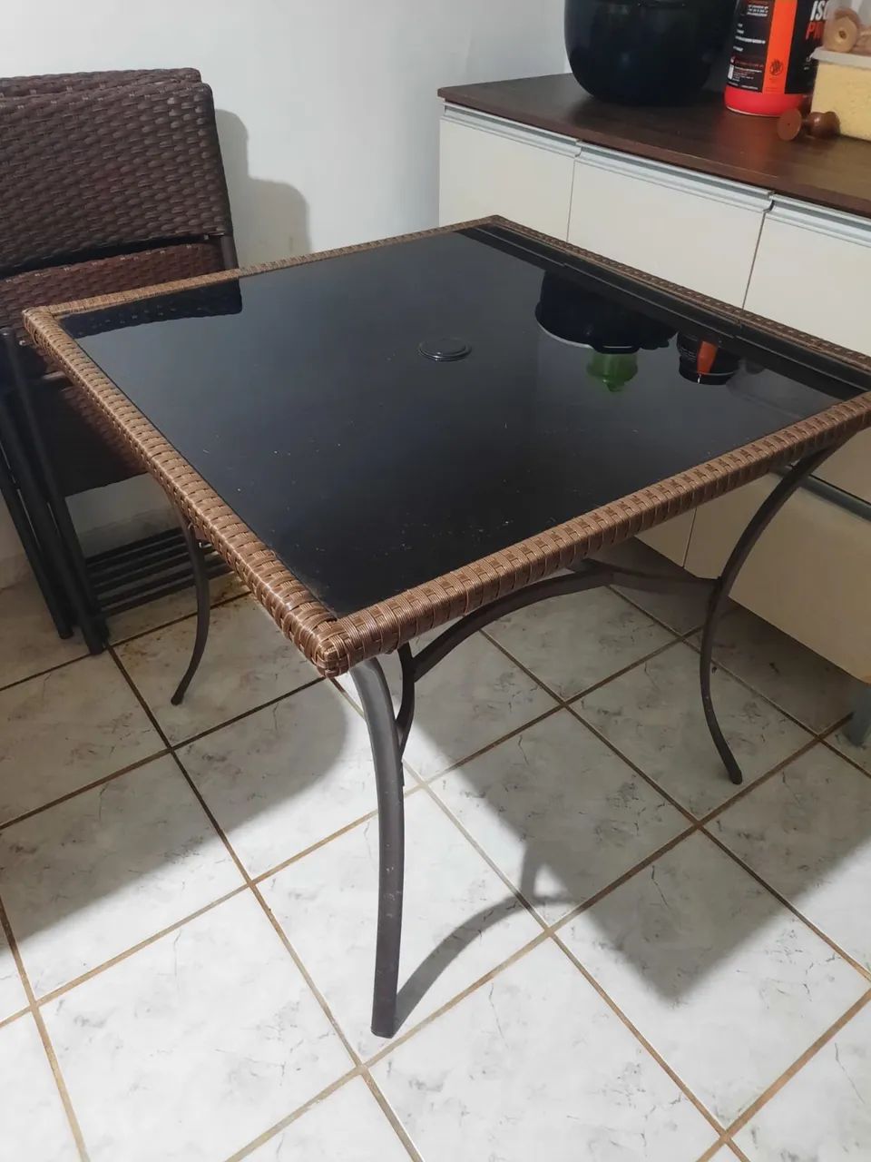 mesa preta semi nova - Foto 5