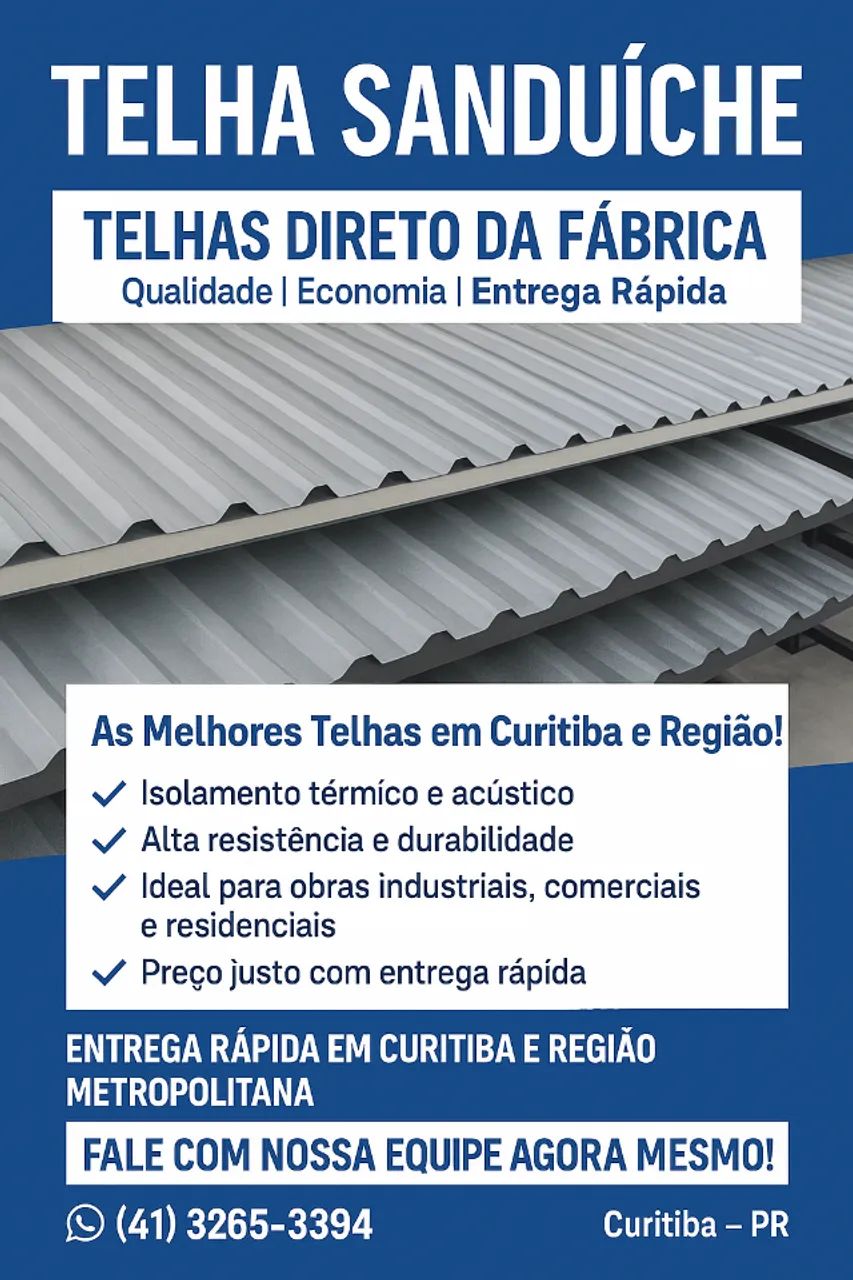 Telhas Direto da Fábrica (41)3265-3394