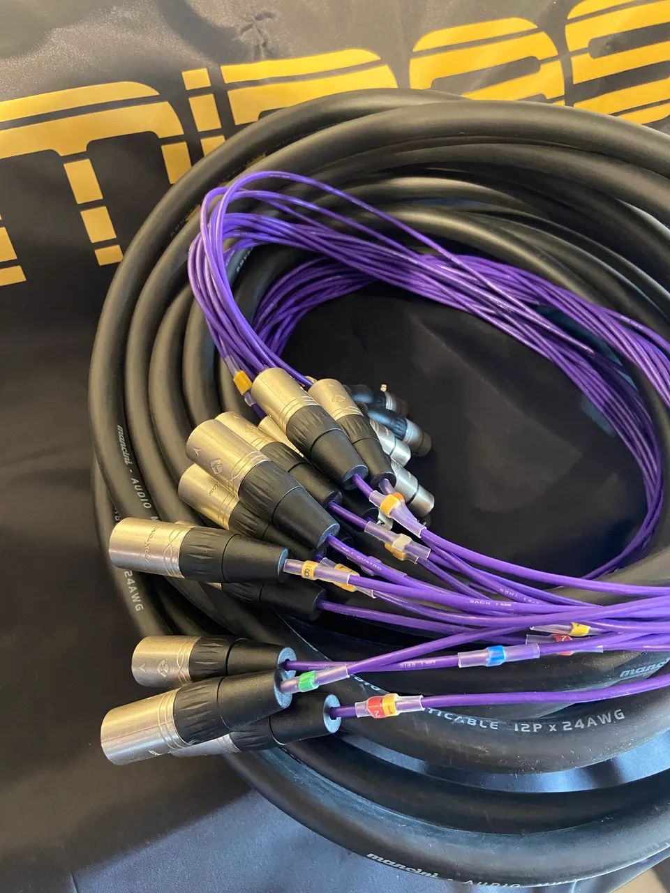 Multicabo Multivia Mancini 12 Vias 15 Metros Conectores Roxtone 