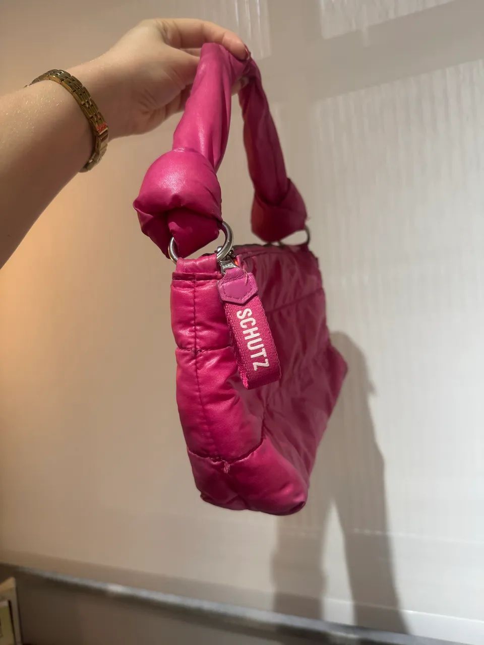 Bolsa Schutz Pink Puffy - Foto 2