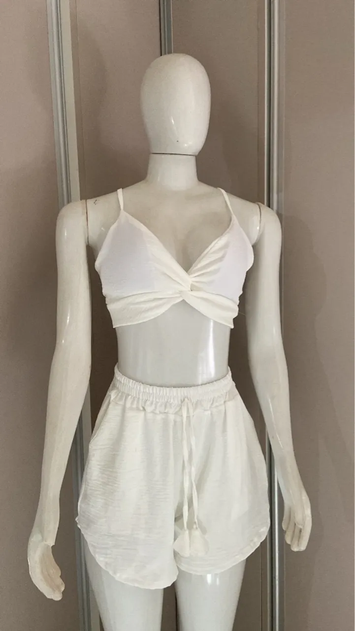 Conjunto Feminino Branco - Verão