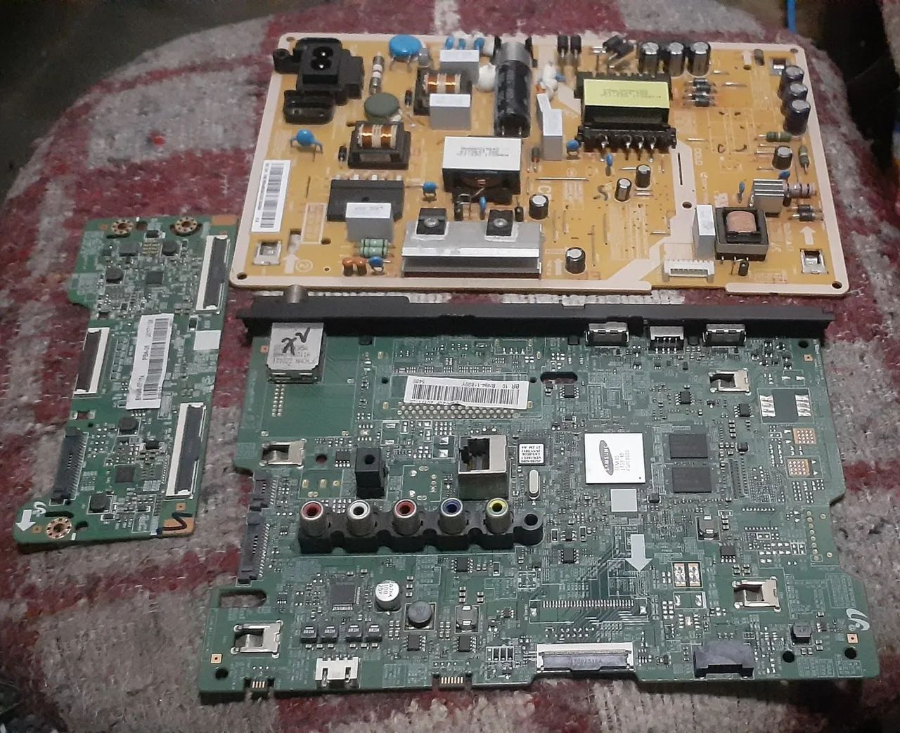 Placa principal, placa fonte, tcon tv samsung 49