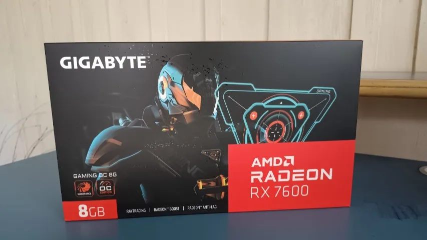 -Placa De Vídeo Gigabyte AMD Radeon RX 7600 Gaming OC, 8GB, GDDR6,