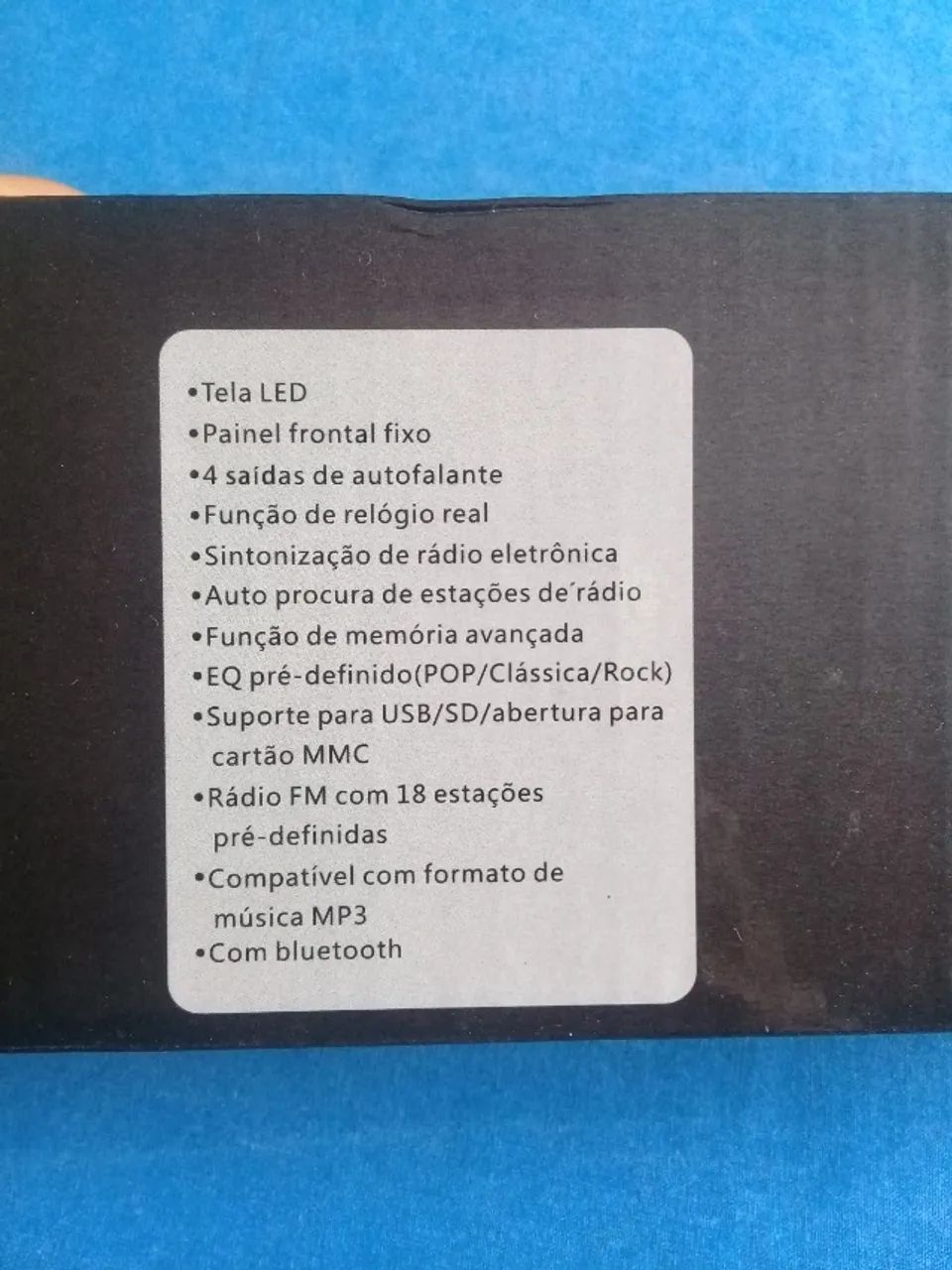 Radio mp3, novo, para carro, Som automotivo - entrada pendrive USB - Foto 4