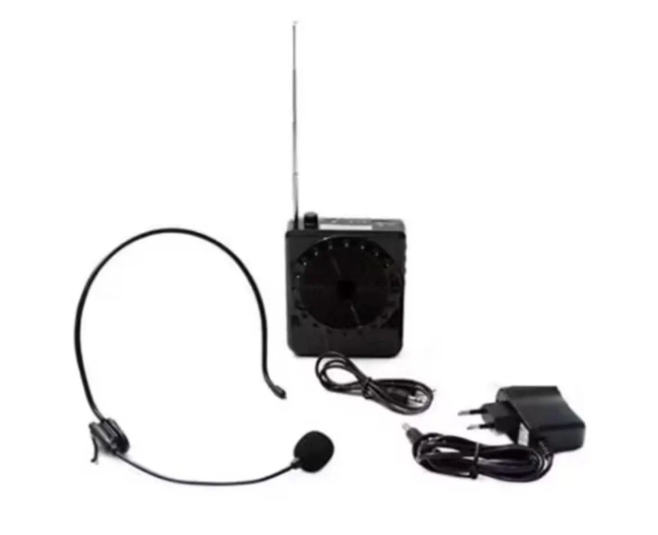 Megafone Amplificador de Voz para professor com Microfone Rádio Fm