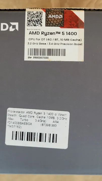Vendo ou Troco Processador AMD Ryzen 5 1400 - Foto 5