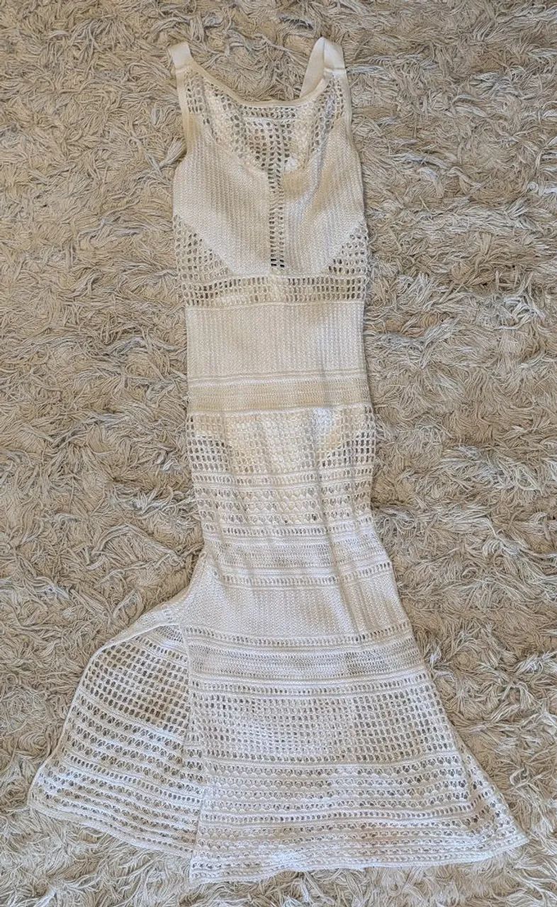 Vestido Branco de Renda | John John | Como Novo | M