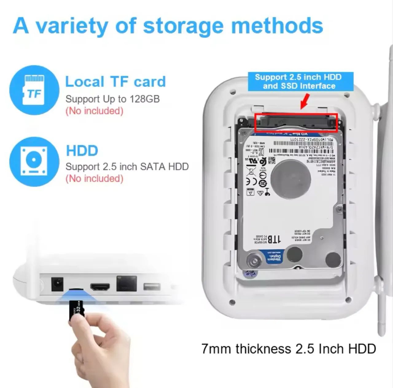 NVR h.265 WI-FI 8CH para sistema sem fio cartão tf solt onvif ICSee app - Foto 5