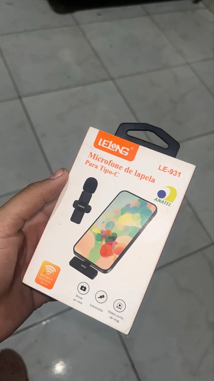 Microfone de lapela tipo C - Foto 3